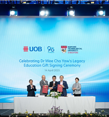 NTU Singapore receives S$110 million gift from UOB and Wee Foundation which will support new educational initiatives
